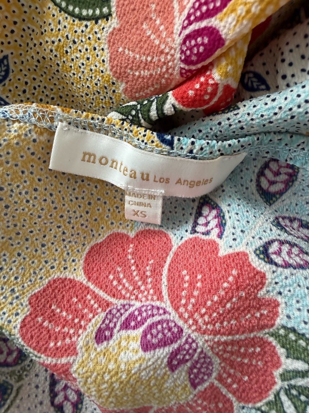 Monteau Floral Maxi Halter Dress | Cottagecore | size Small - Picture 7 of 8